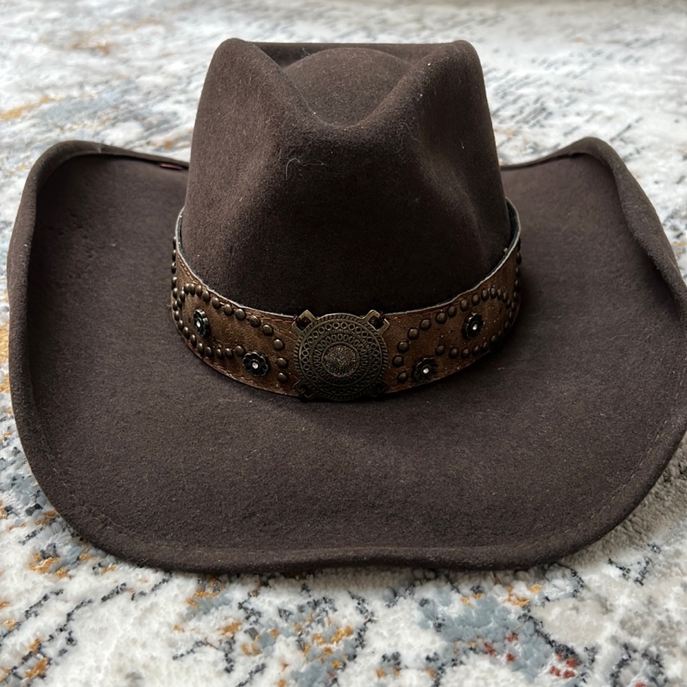 Brown Bullhide cowgirl hat